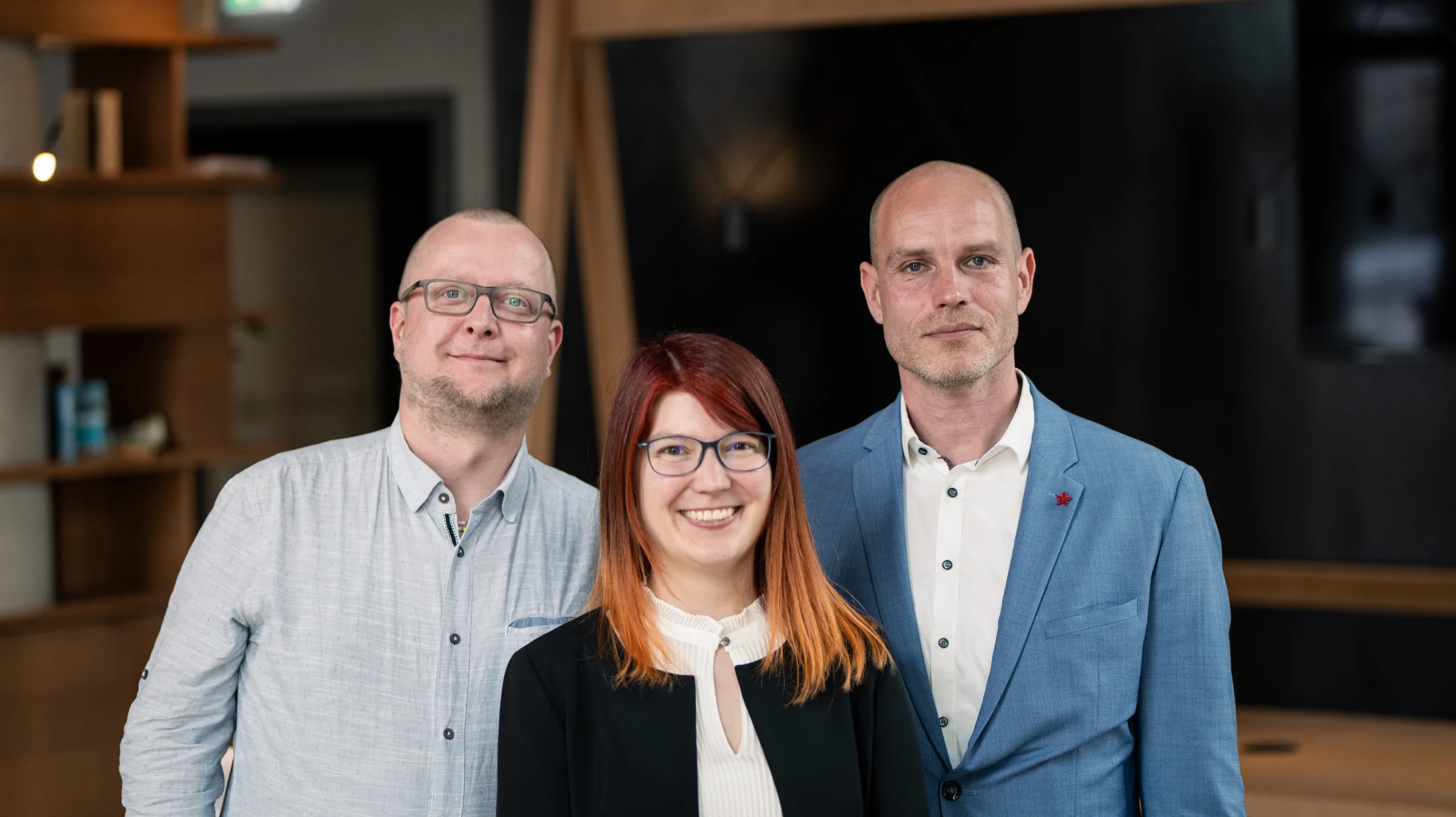 Das Team von ka:media: Manuel, Delia und Stefan